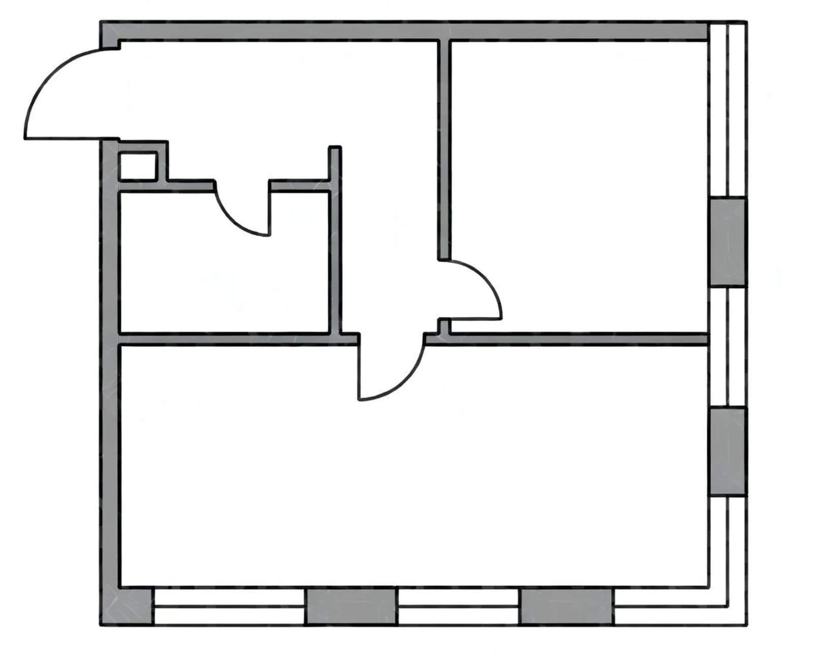 Планировка: 2-комнатная квартира 51 м² в ЖК «West Garden»